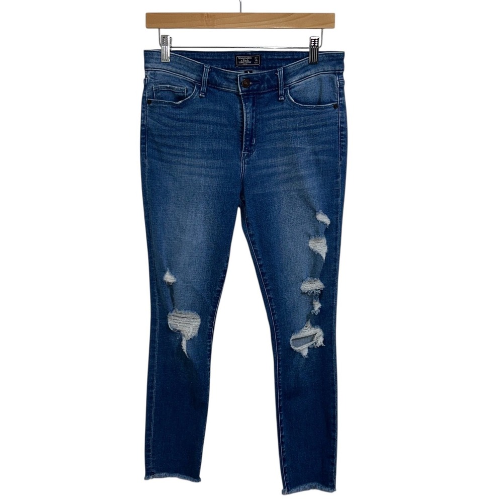 Abercrombie & Fitch Harper Low Rise Ankle Distressed Jeans Size‎ 27